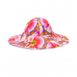 Poppy Gingham Floppy Hat