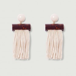 Flat Tassel Earrings